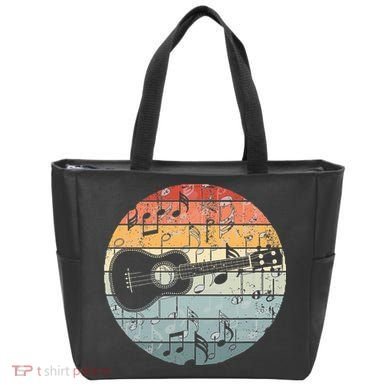 Retro Uke Ukulele Player Funny Ukulele Music Tote Bag