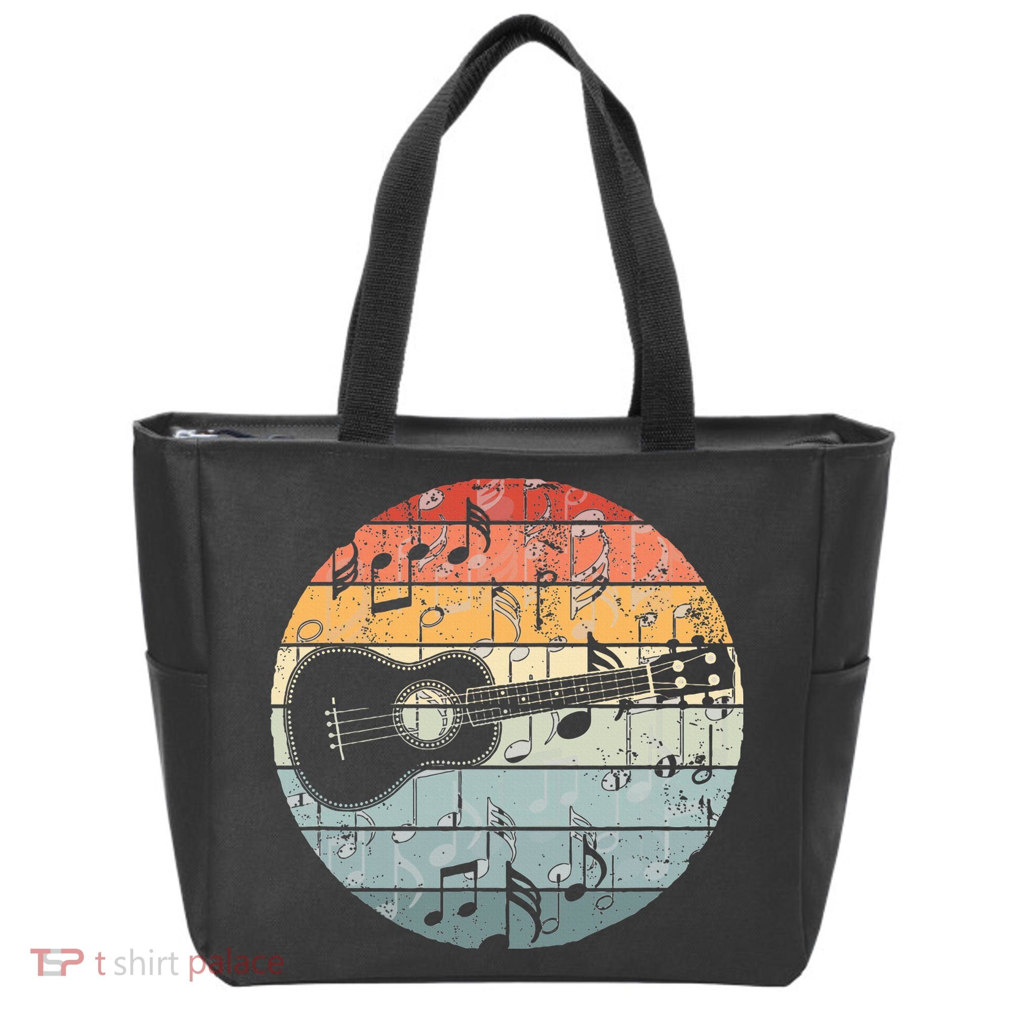 Retro Uke Ukulele Player Funny Ukulele Music Tote Bag