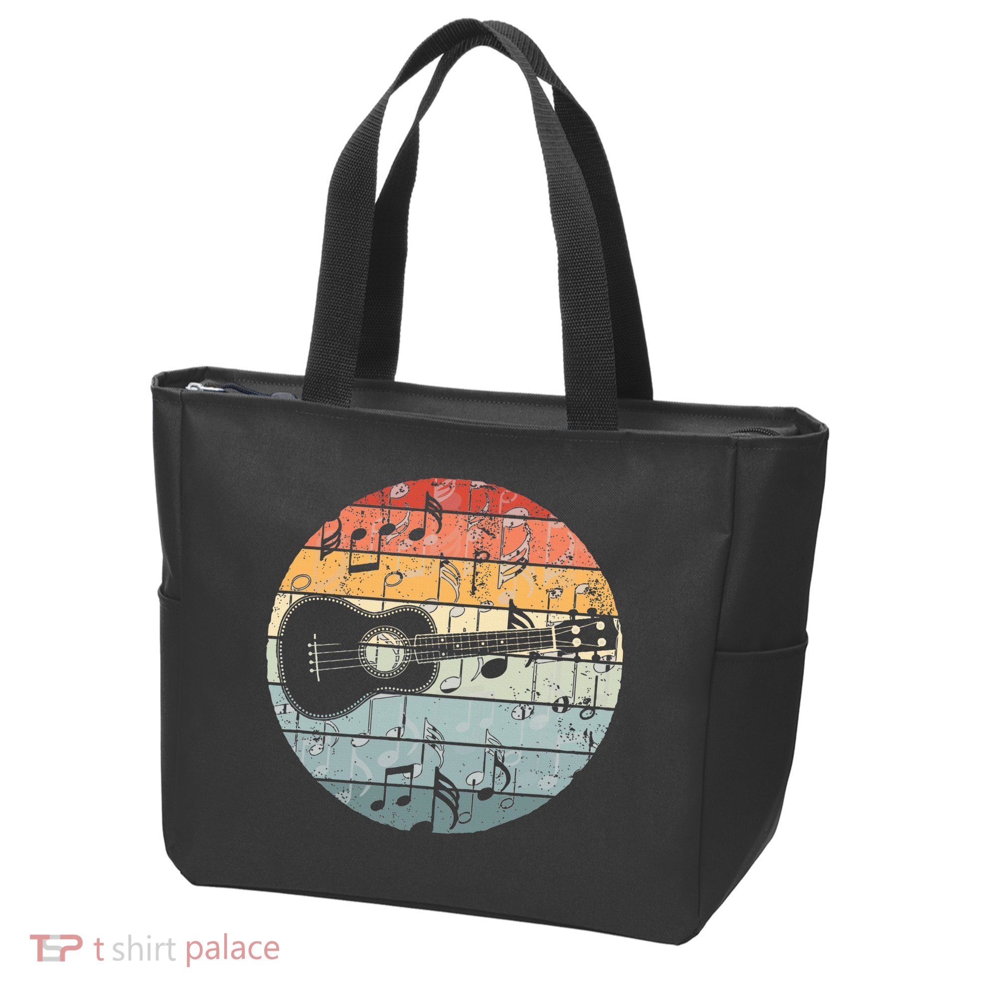 Retro Uke Ukulele Player Funny Ukulele Music Tote Bag
