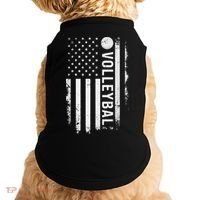 retro US Volleyball Practice USA Flag American Doggie Tank thumb 0