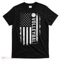 retro US Volleyball Practice USA Flag American T-Shirt thumb 0