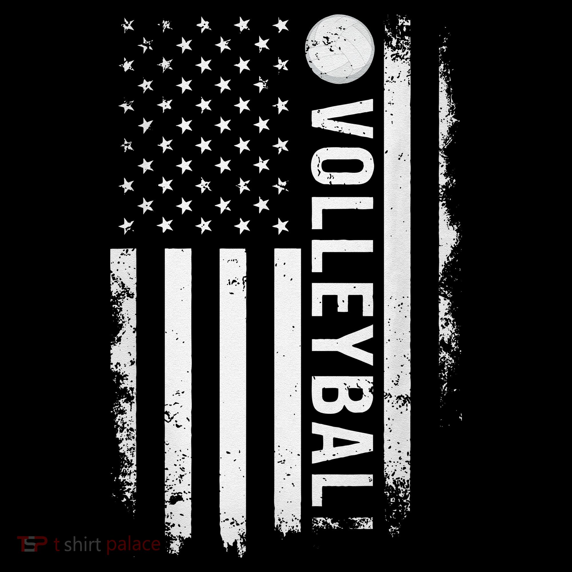 retro US Volleyball Practice USA Flag American Coffee Mug