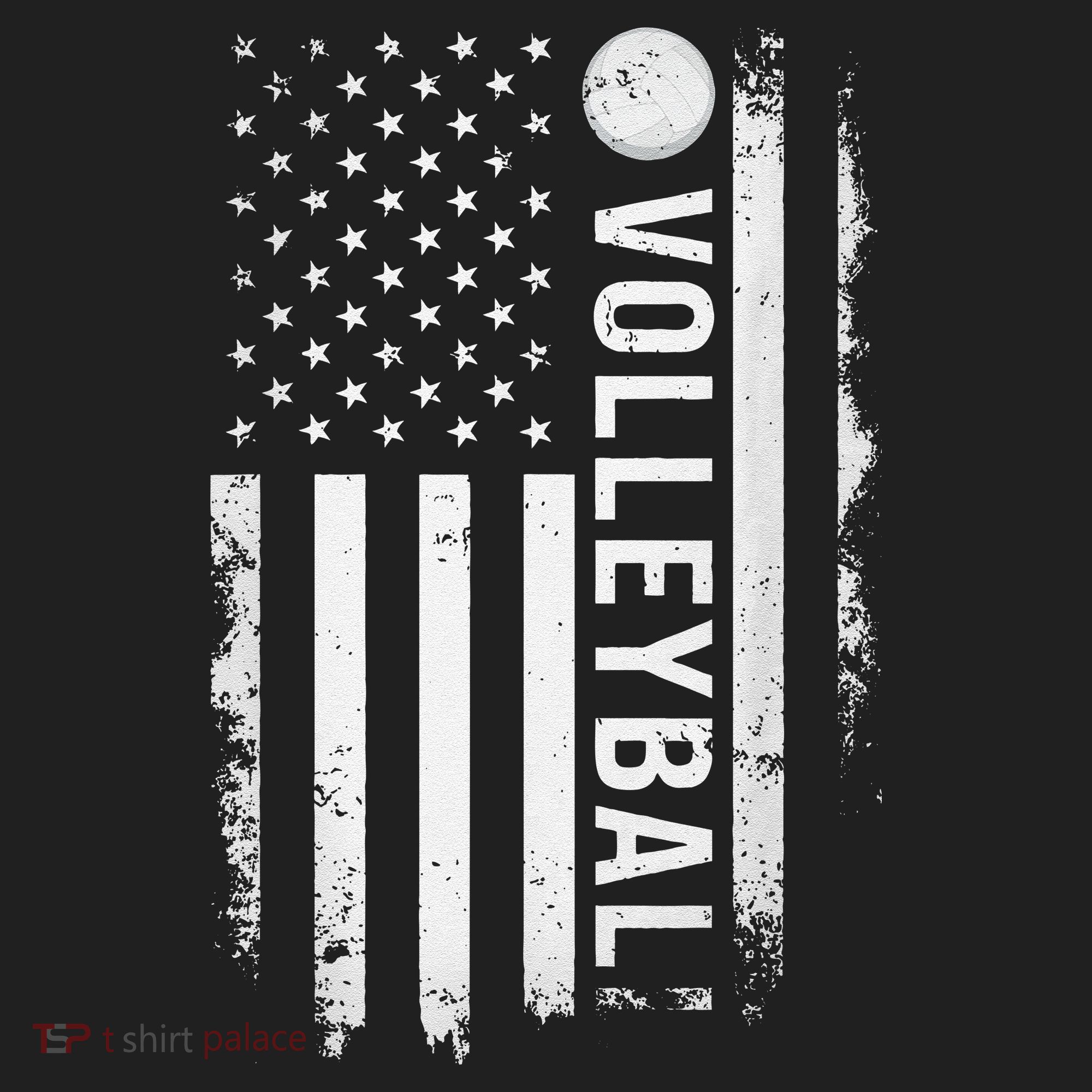 retro US Volleyball Practice USA Flag American Beanie