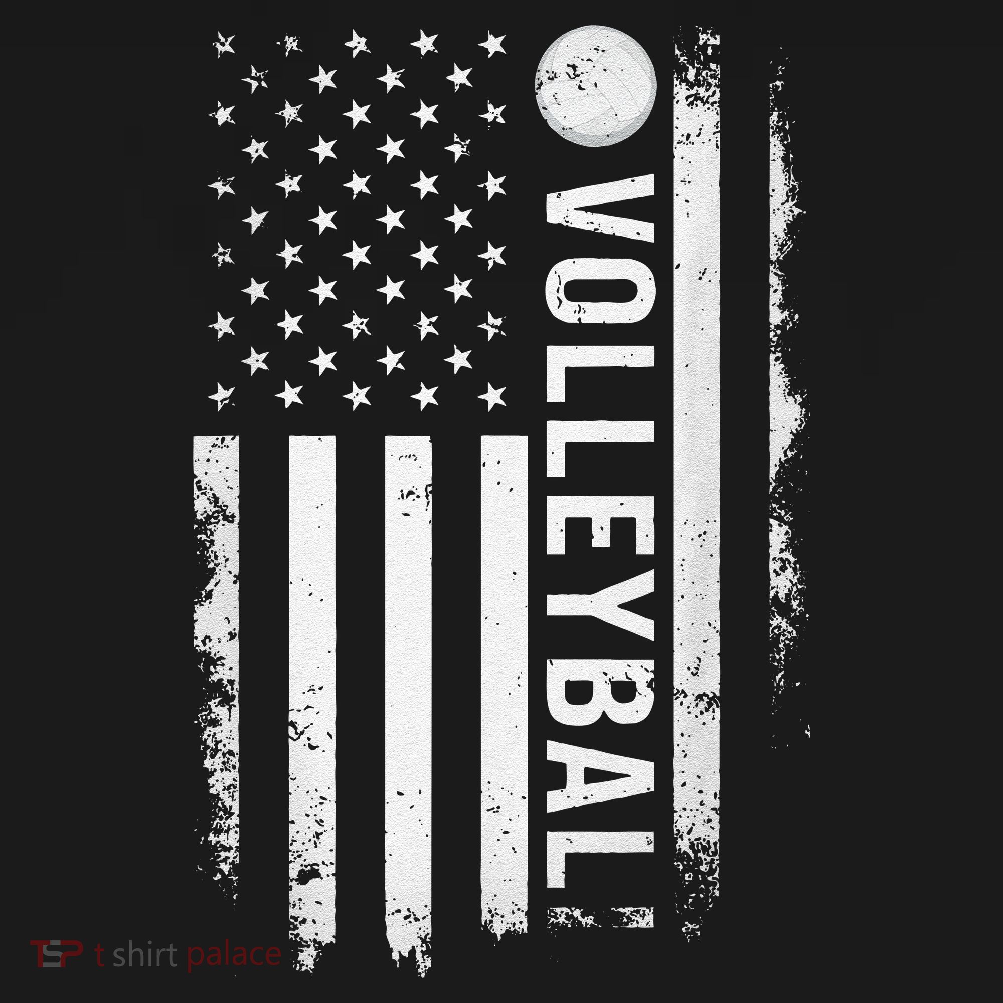 retro US Volleyball Practice USA Flag American Women's Hoodie