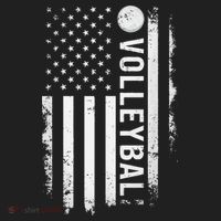 retro US Volleyball Practice USA Flag American Tumbler thumb 3