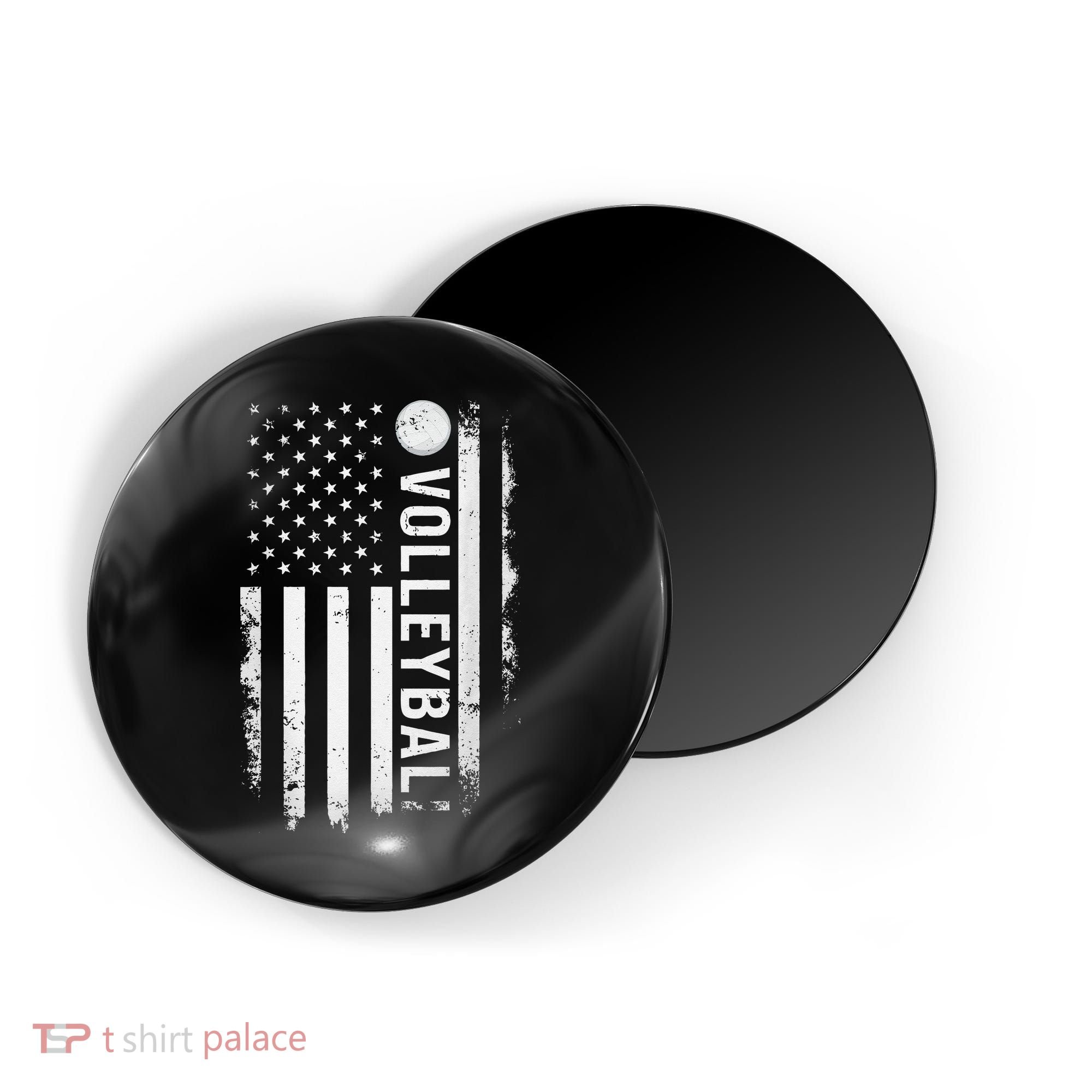 retro US Volleyball Practice USA Flag American Magnet