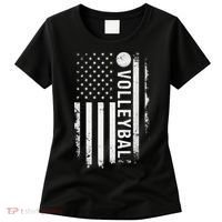 retro US Volleyball Practice USA Flag American Women's T-Shirt thumb 0