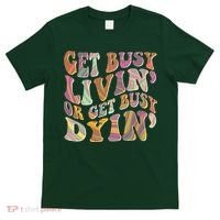 Retro Vintage 1960s Hippie Get Busy Livin Or Get Busy Dyin T-Shirt thumb 0