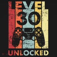 Retro Vintage 30th Birthday 30 Years Old For Men, Women, Boys, Girls, Game Lover T-Shirt thumb 7