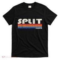 Retro Vintage 70s 80s Style Split Croatia T-Shirt thumb 0