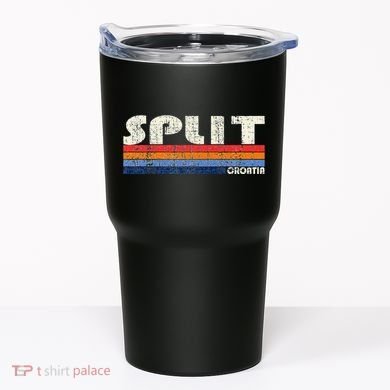 Retro Vintage 70s 80s Style Split Croatia Tumbler