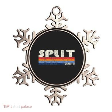 Retro Vintage 70s 80s Style Split Croatia Ornament