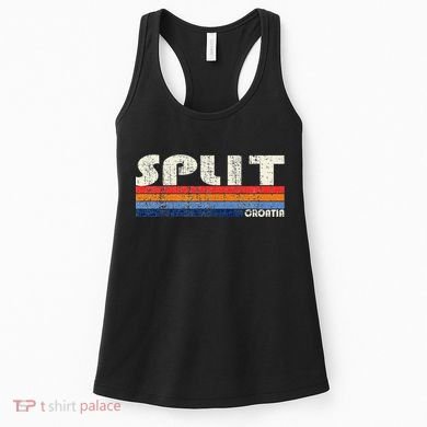 Retro Vintage 70s 80s Style Split Croatia Women's Tank Top