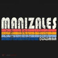 Retro Vintage 70s 80s Style Manizales Colombia T-Shirt thumb 7