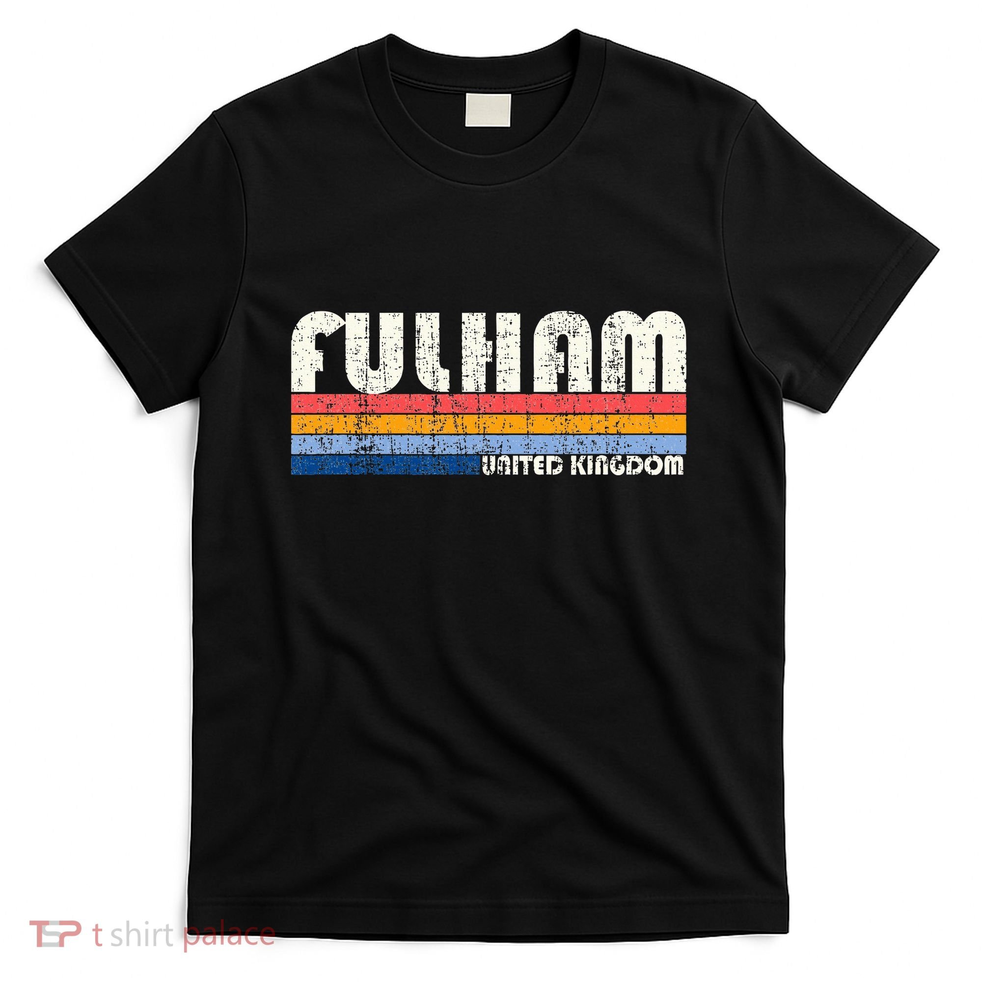 Retro Vintage 70s 80s Style Fulham United Kingdom T-Shirt