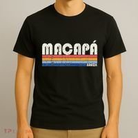 Retro Vintage 70s 80s Style Macapá Brazil T-Shirt thumb 3