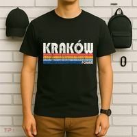 Retro Vintage 70s 80s Style KrakóW Poland T-Shirt thumb 6