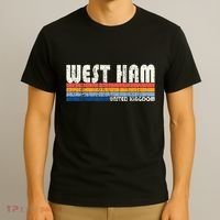 Retro Vintage 70s 80s Style West Ham United Kingdom T-Shirt thumb 3