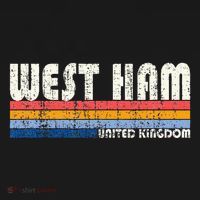 Retro Vintage 70s 80s Style West Ham United Kingdom T-Shirt thumb 7