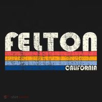 Retro Vintage 70s 80s Style Felton Ca T-Shirt thumb 7