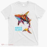 Retro Vintage 70S Meaningful Gift Marco Island Florida Shark Beach Vacation  T-Shirt thumb 0