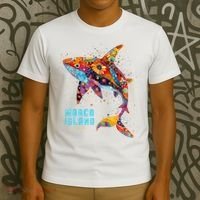Retro Vintage 70S Meaningful Gift Marco Island Florida Shark Beach Vacation  T-Shirt thumb 3