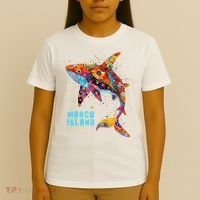 Retro Vintage 70S Meaningful Gift Marco Island Florida Shark Beach Vacation  T-Shirt thumb 4