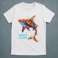 Retro Vintage 70S Meaningful Gift Marco Island Florida Shark Beach Vacation  T-Shirt thumb 5