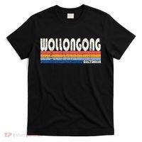 Retro Vintage 70s 80s Style Wollongong Australia T-Shirt thumb 0