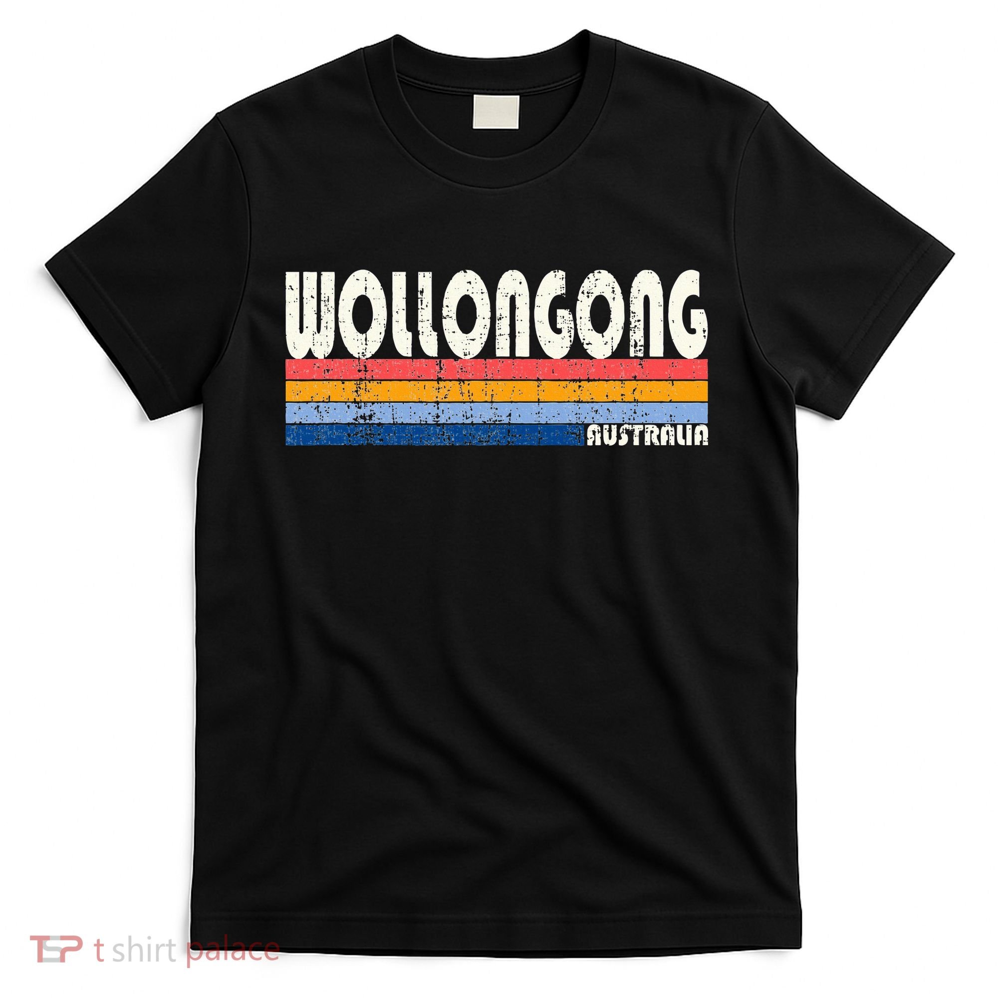 Retro Vintage 70s 80s Style Wollongong Australia T-Shirt