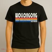 Retro Vintage 70s 80s Style Wollongong Australia T-Shirt thumb 3