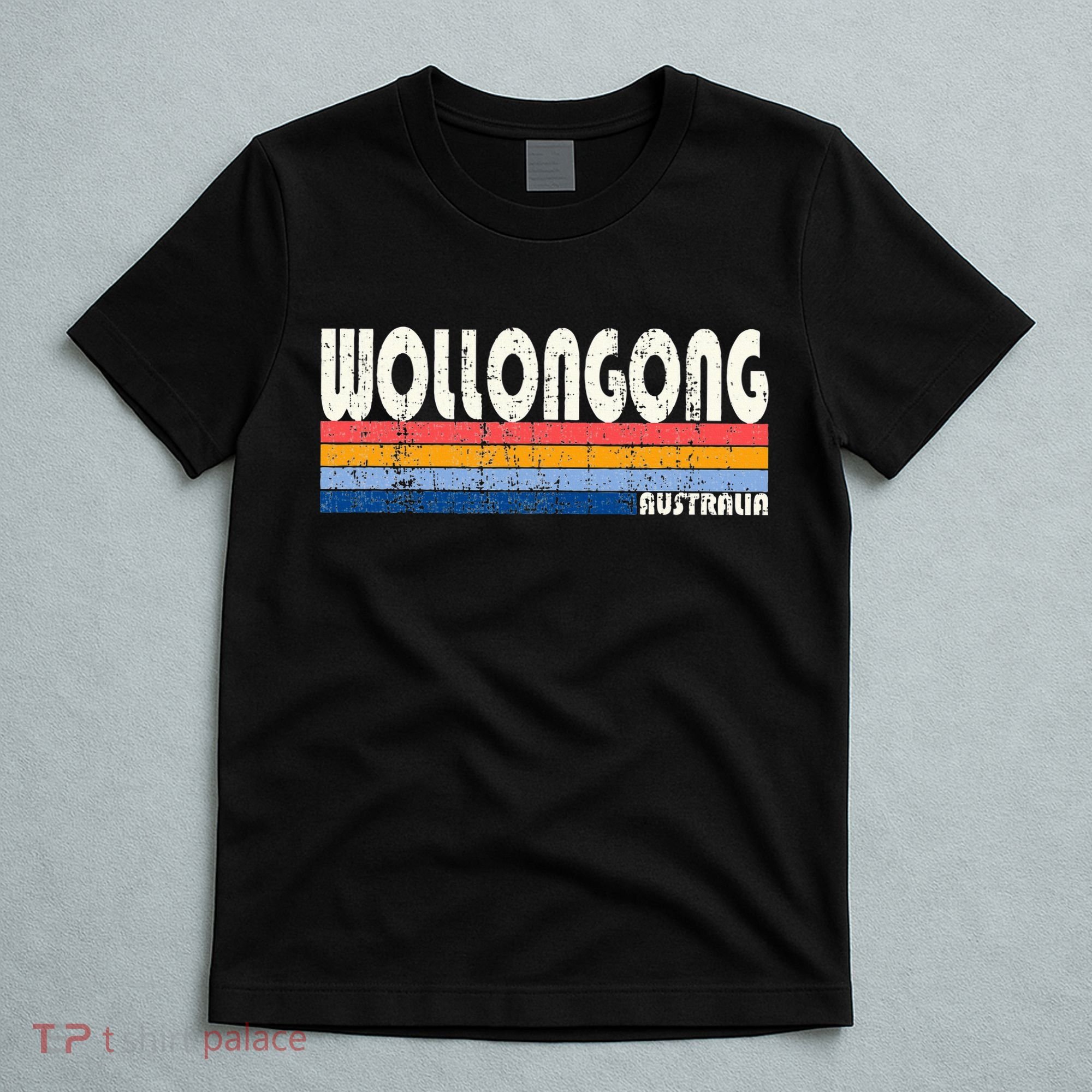 Retro Vintage 70s 80s Style Wollongong Australia T-Shirt