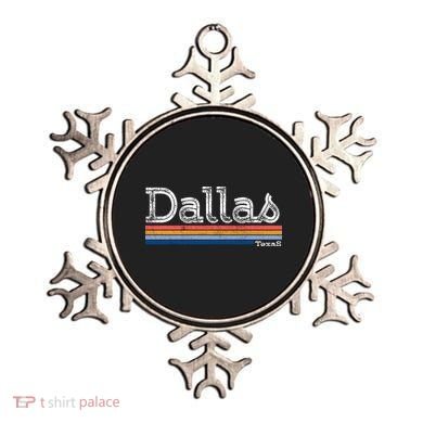 Retro Vintage 80s Style Dallas Texas Logo Ornament