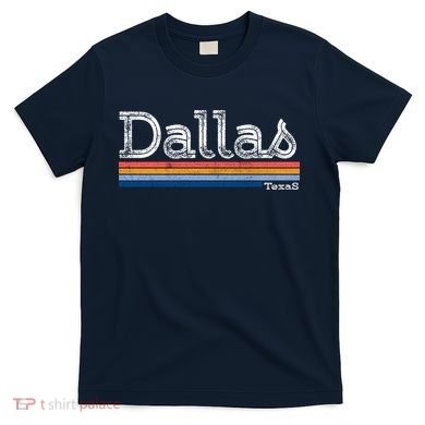 Retro Vintage 80s Style Dallas Texas Logo T-Shirt