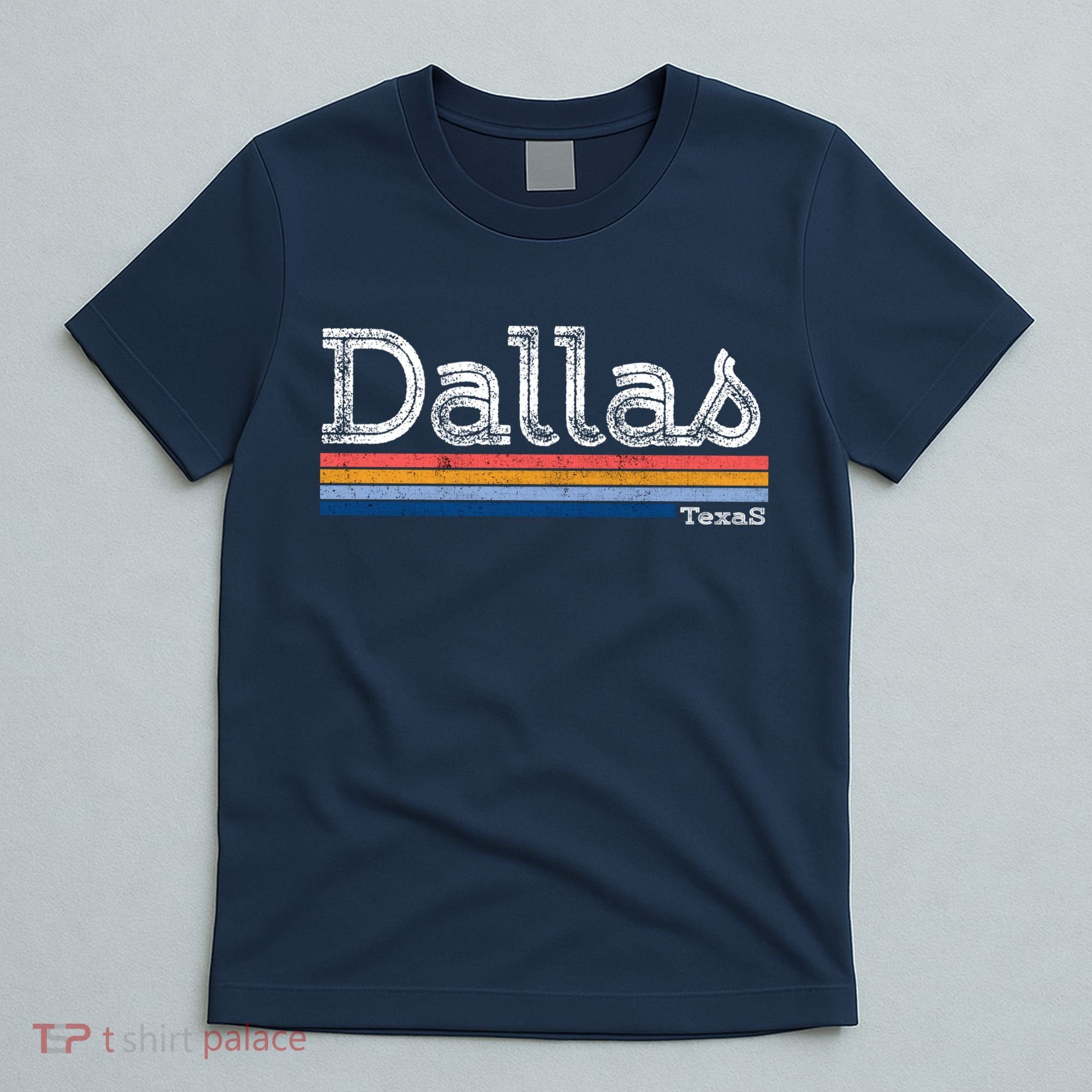 Retro Vintage 80s Style Dallas Texas Logo T-Shirt