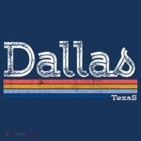 Retro Vintage 80s Style Dallas Texas Logo T-Shirt thumb 7