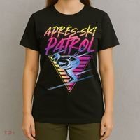 Retro Vintage 80s Apres Ski Patrol T-Shirt thumb 4