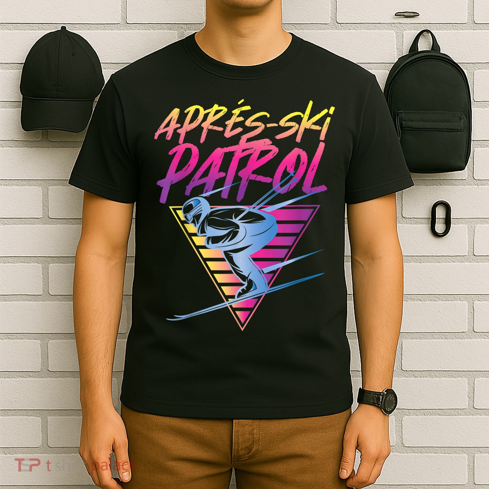Retro Vintage 80s Apres Ski Patrol T-Shirt