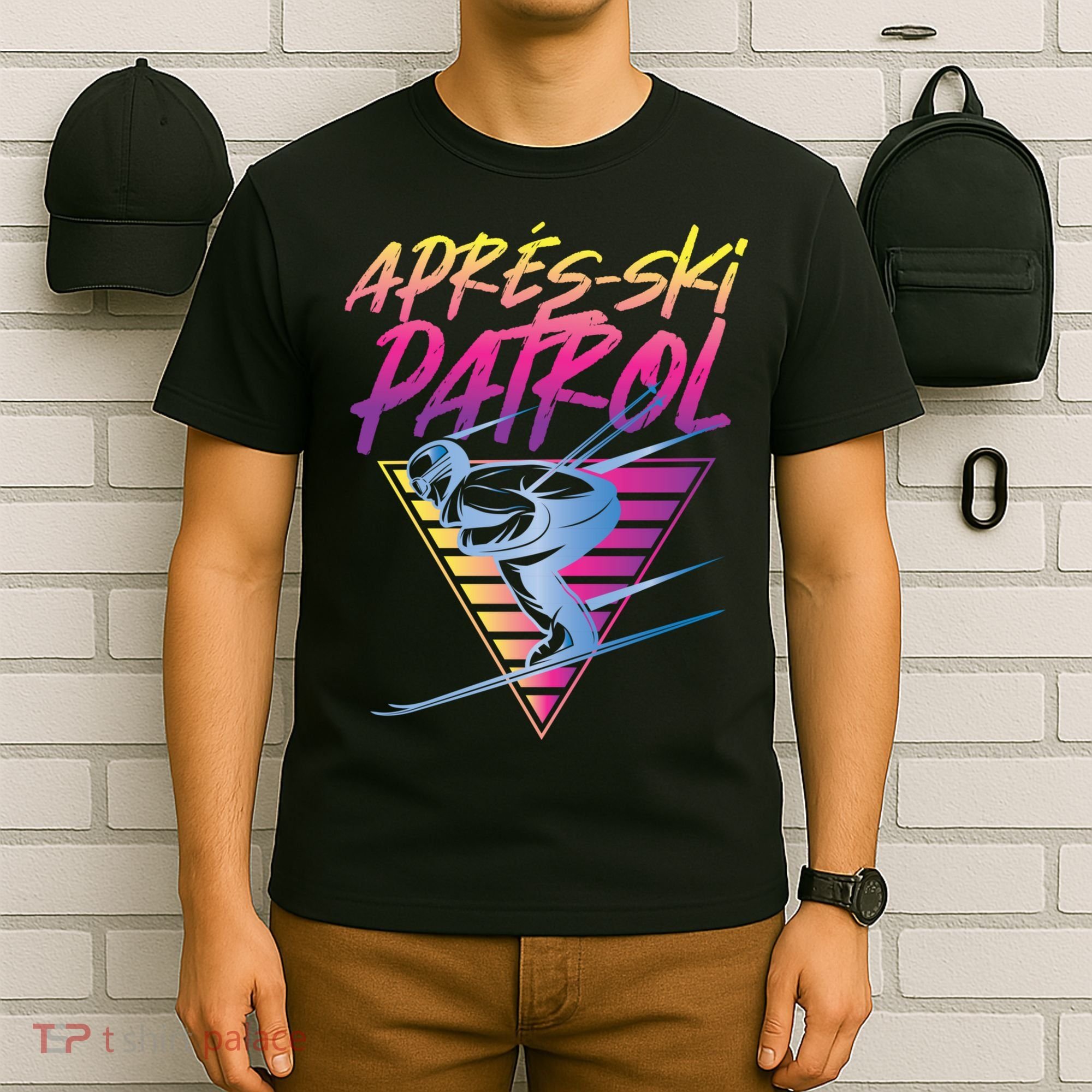 Retro Vintage 80s Apres Ski Patrol T-Shirt