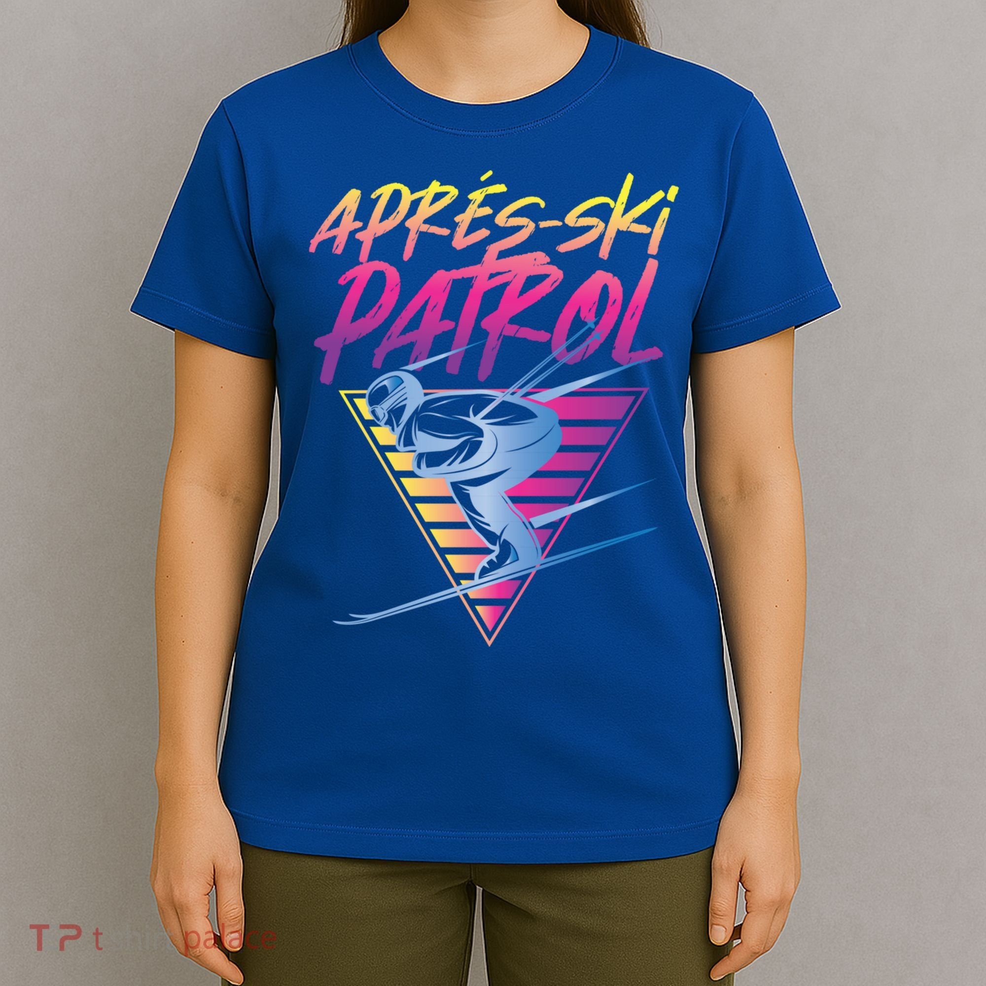 Retro Vintage 80s Apres Ski Patrol Funny Gift T-Shirt