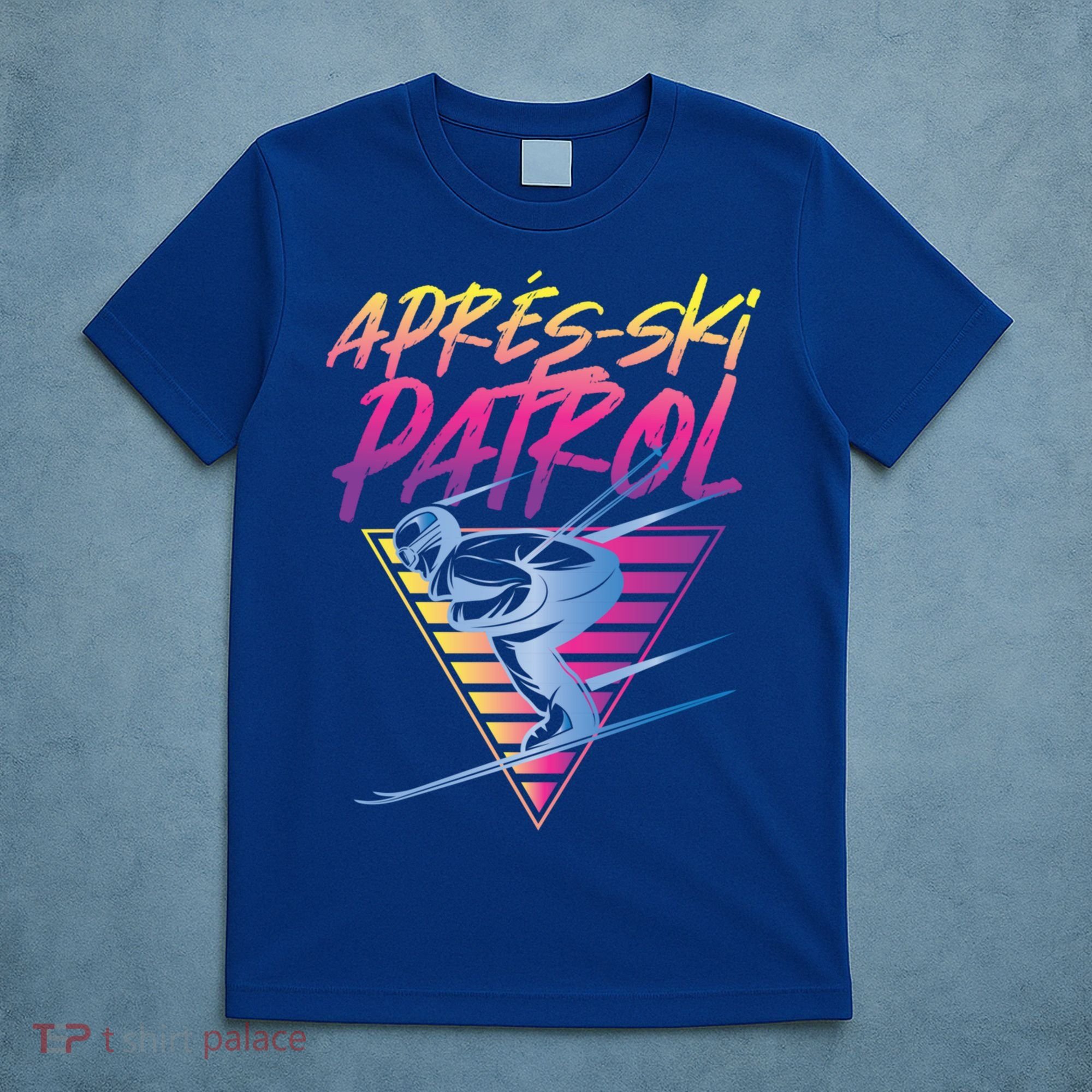 Retro Vintage 80s Apres Ski Patrol Funny Gift T-Shirt