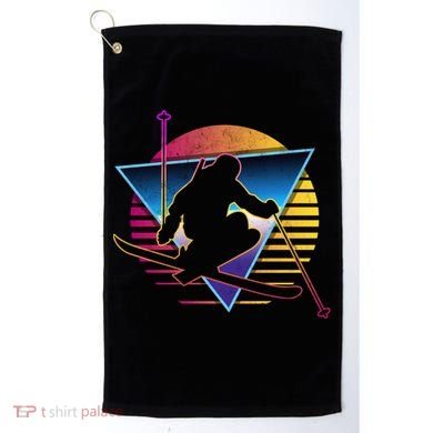 Retro Vintage 80s Ski Great Gift Golf Towel