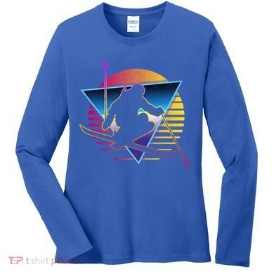 Retro Vintage 80s Ski Great Gift Women's Long Sleeve Shirt