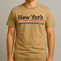 Retro Vintage 80s Style New York City Logo T-Shirt thumb 3