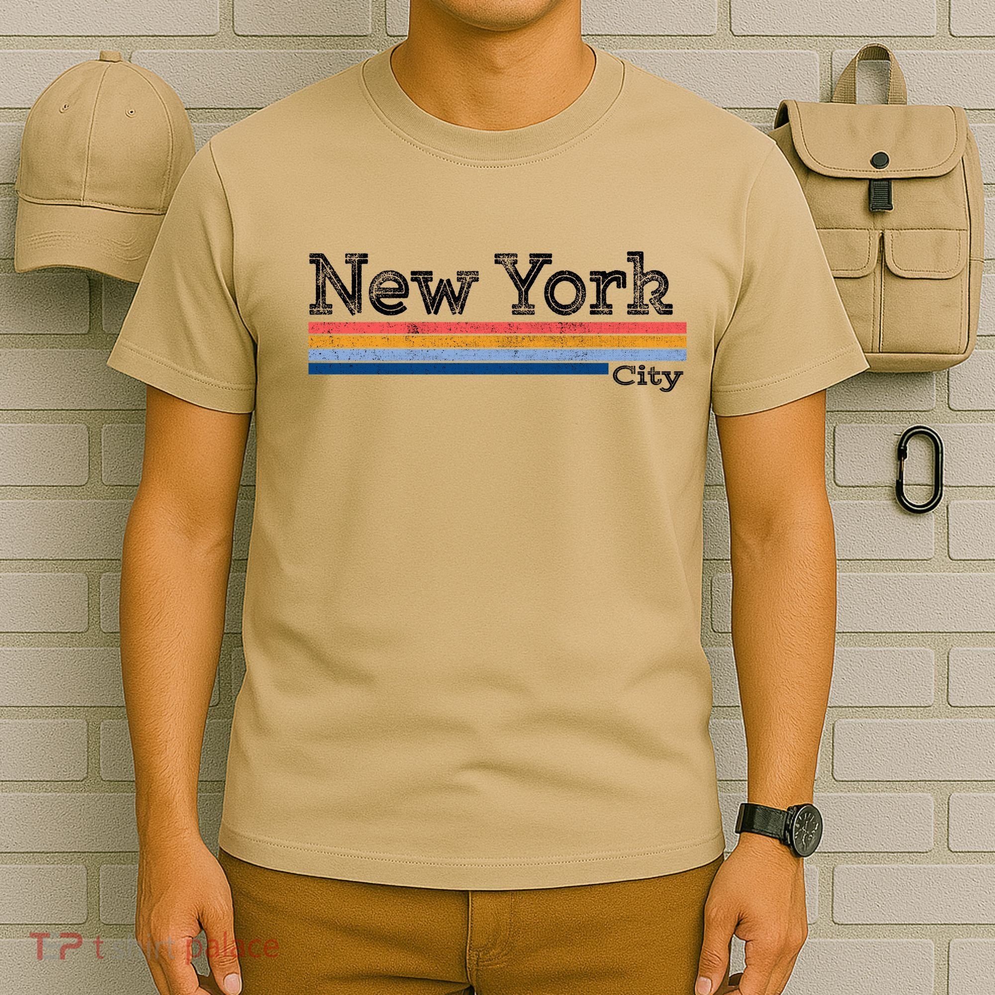Retro Vintage 80s Style New York City Logo T-Shirt
