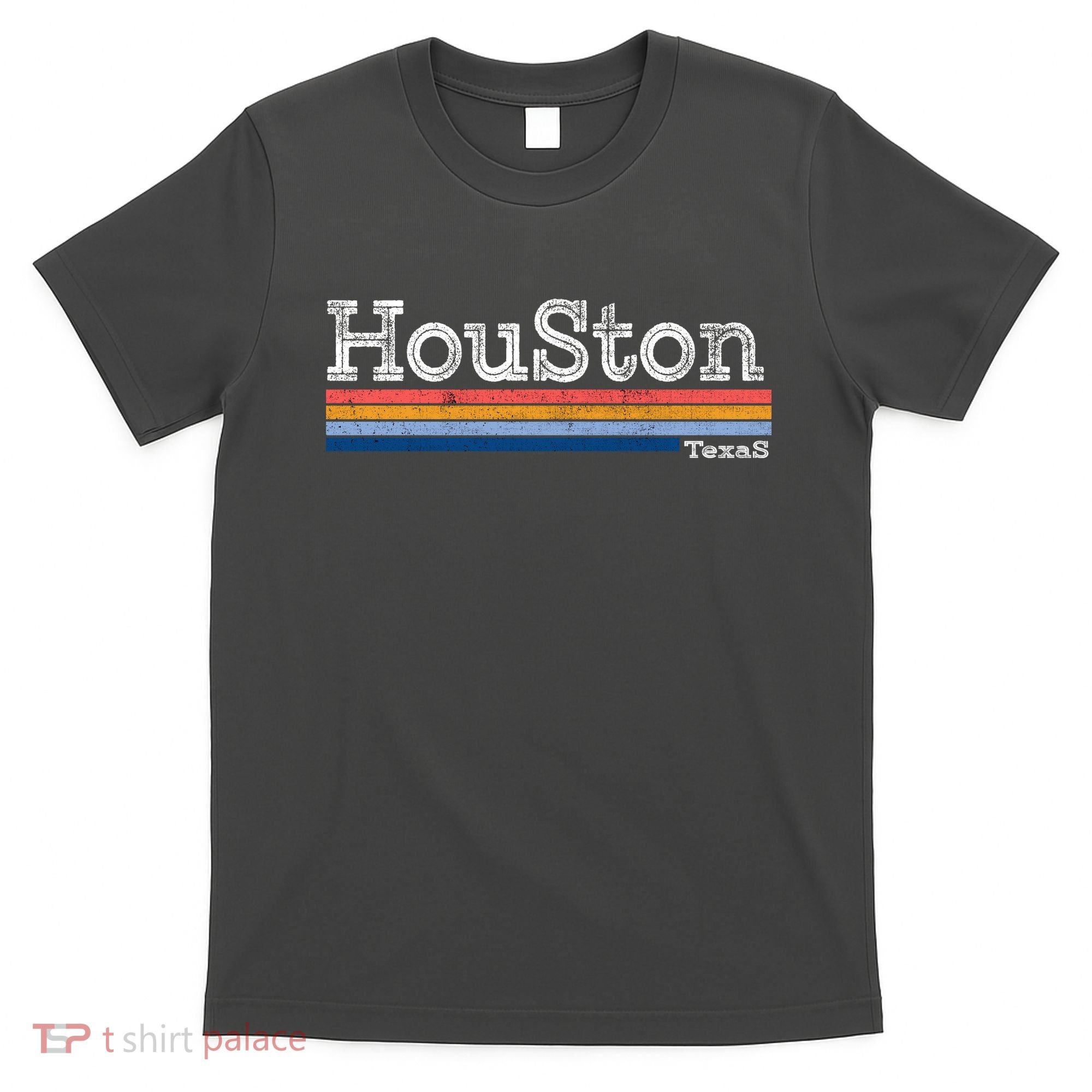 Retro Vintage 80s Style Houston Texas Logo T-Shirt