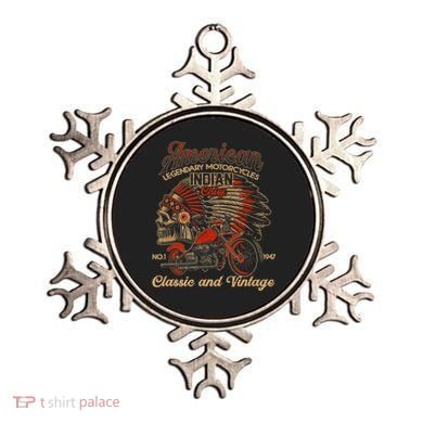 Retro Vintage American Motorcycle Indian for Old Biker Funny Ornament
