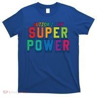 Retro Vintage Autism Is My Super Power Autistic Meaningful Gift T-Shirt thumb 0