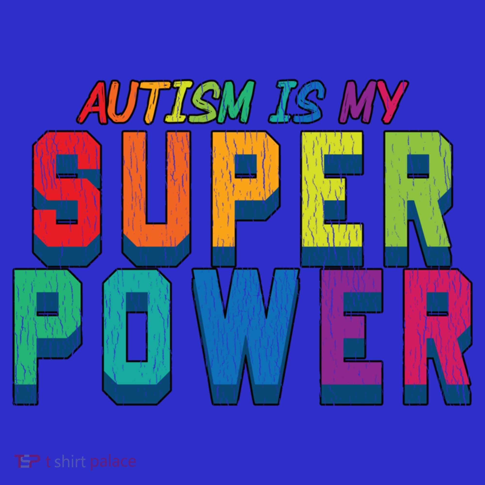 Retro Vintage Autism Is My Super Power Autistic Meaningful Gift T-Shirt