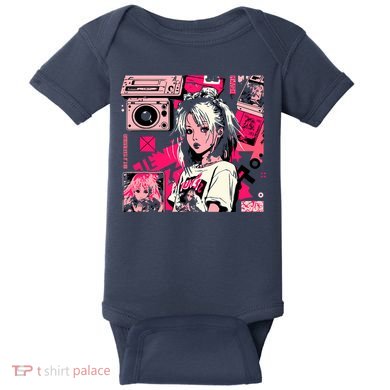 Retro Vaporwave Aesthetic 90s Egirl Japanese Art Baby Bodysuit